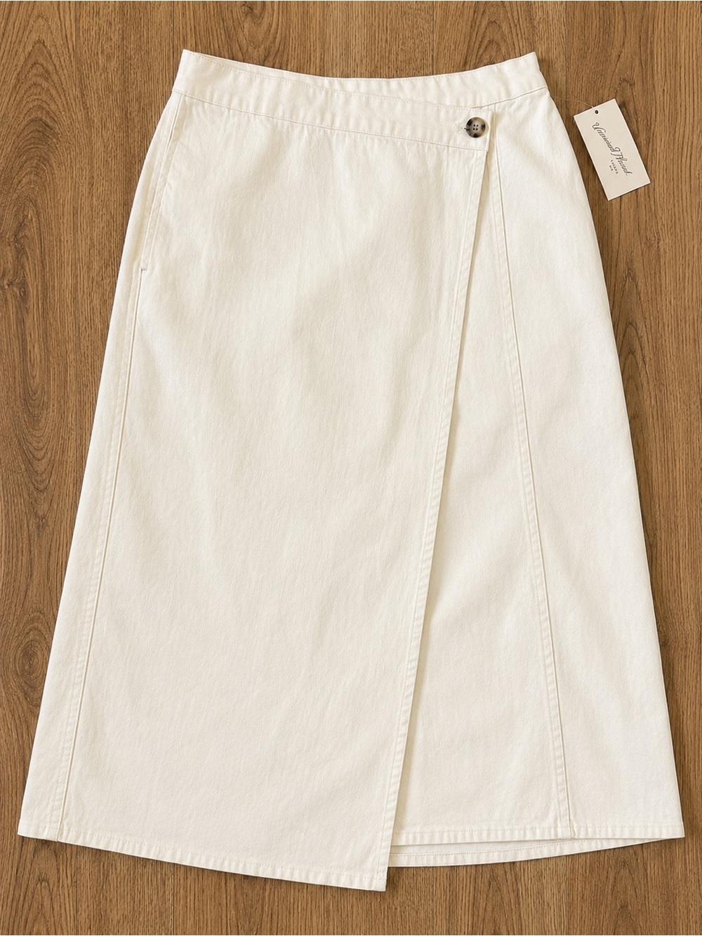Universal Thread Cream Wrap Midi Skirt NWT Women’s Size 4